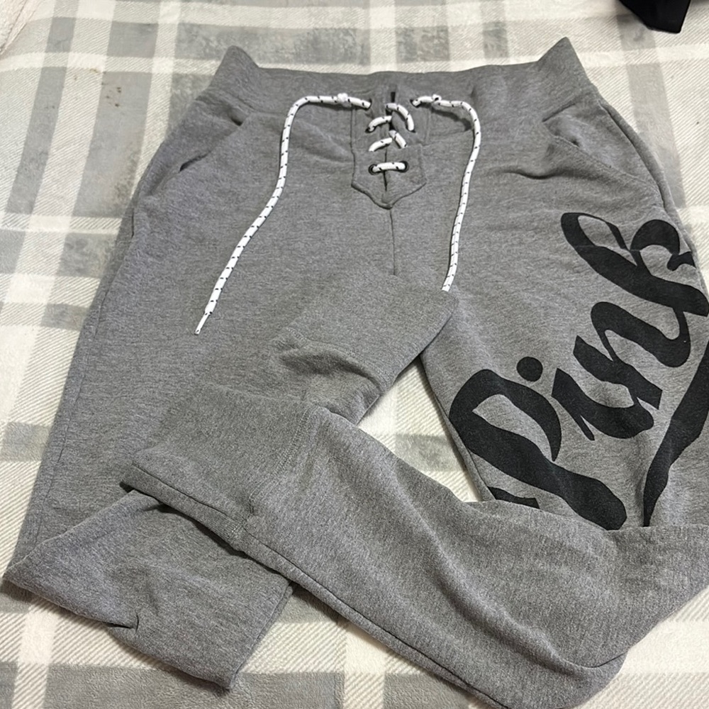 PINK Victoria's Secret Gray Kids Joggers